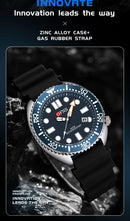 OFNS New Style Fashion 8033 Men's Quartz Watch Simple Fashion Waterproof Calendar Watch Casual Silicone Strap Watch Wristwatch