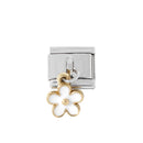 New Fashion Colour Glaze Star Shiny CZ Italian Links Charm Fit 9mm Stainless Steel Bracelet Jewelry DIY Making