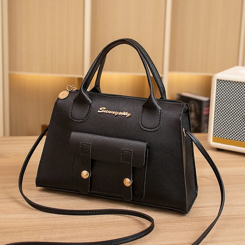 Women's Bag New Korean Version Beautiful,Fashionable, Simple, Solid Color Crossbody Small Square Bag, Small Design, Shoulder Bag