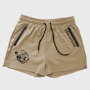 Men's Summer Printed Quick-drying Shorts With Double Side Zipper Pockets Designed For Running Basketball Training Fitness Shorts