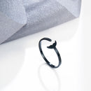 Stainless Steel Fishtail Open Rings Adjustable Romantic Fairy Tale Mermaid Princess Fashion Style Light luxury Finger Jewelry