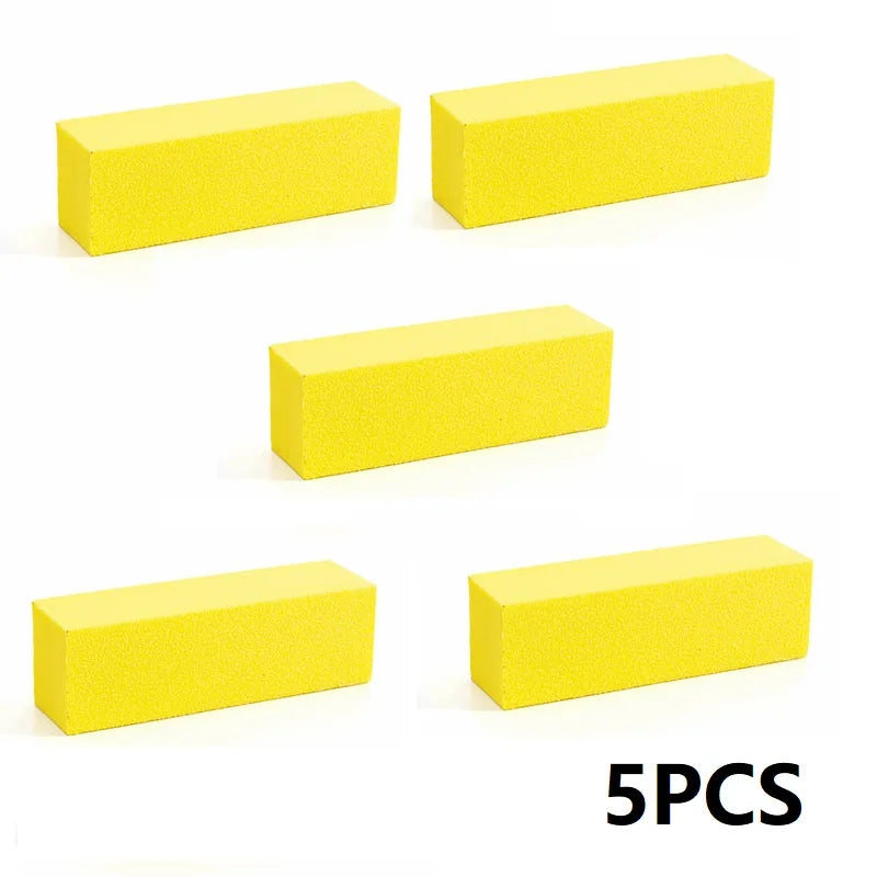 5/10PCS Nail Buffer Sponge Polishing Block Buffer for Polisher Manicure Buff Professional Nail File Milling Cutter for Manicure