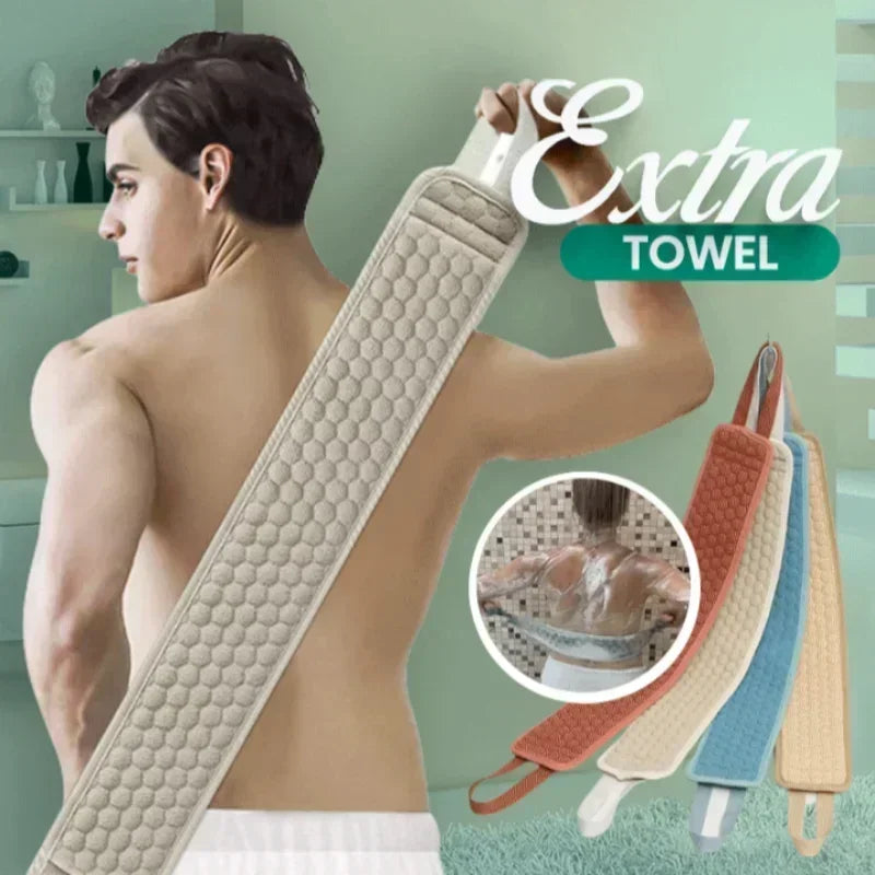 Cepillo exfoliante para ducha, exfoliante corporal, cinturón de baño, toalla, bola, cepillo para fregar la espalda, limpieza de barro, paño corporal coreano, correa de tracción japonesa
