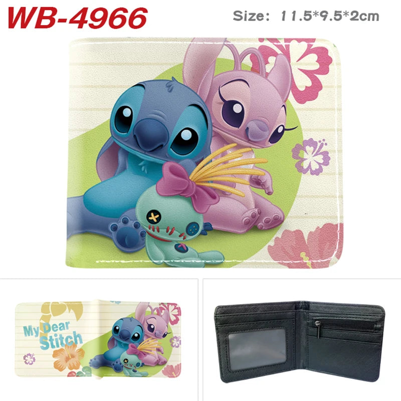 Miniso Cartoon Stitch Wallet Short Purse with Coin Pocket
