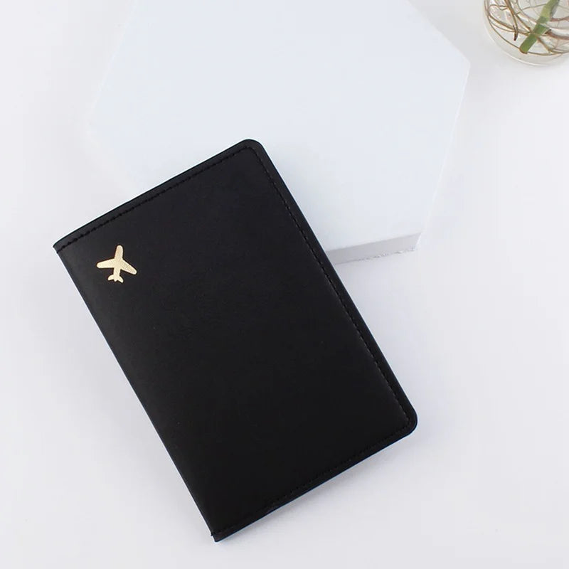 2023 Lover Couple Passport Cover Hot Stamping Simple Plane Women Men Travel Wedding Passport Covers Holder Fashion Wedding Gift