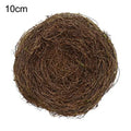 6-12cm Round Rattan Bird Nest Easter Decoration Bunny Eggs Artificial Vine Nest For Home Garden Decor Happy Easter Party Supply