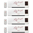 2-in-1 Air Conditioning Fan 1800W Wall Mounted 16-40 Degrees Adjustable Electric Home Heater for Dormitory/Bedroom AU/US/UK/EU P