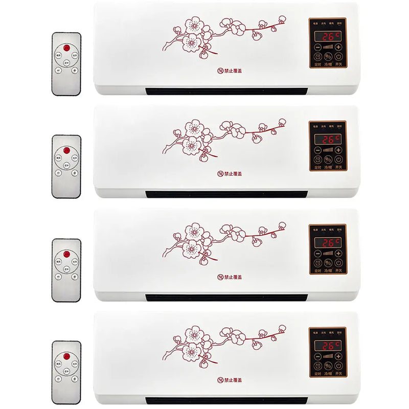 2-in-1 Air Conditioning Fan 1800W Wall Mounted 16-40 Degrees Adjustable Electric Home Heater for Dormitory/Bedroom AU/US/UK/EU P