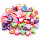 20/50/100pcs Mixed Love Heart Clay Spacer Beads Polymer Clay Beads For Jewelry Making Diy Bracelet Necklace Handmade Accessories
