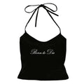 EMO Lace Y2k Tank Top Harajuku Letter Print Rock Goth Retro Crop top Streetwear Punk Sleeveless T-shirt Hiphop Spice Girls Sling