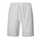 New Men's Cotton Linen Shorts Pants Male Summer Breathable Solid Color Linen Trousers Fitness Streetwear S-3XL