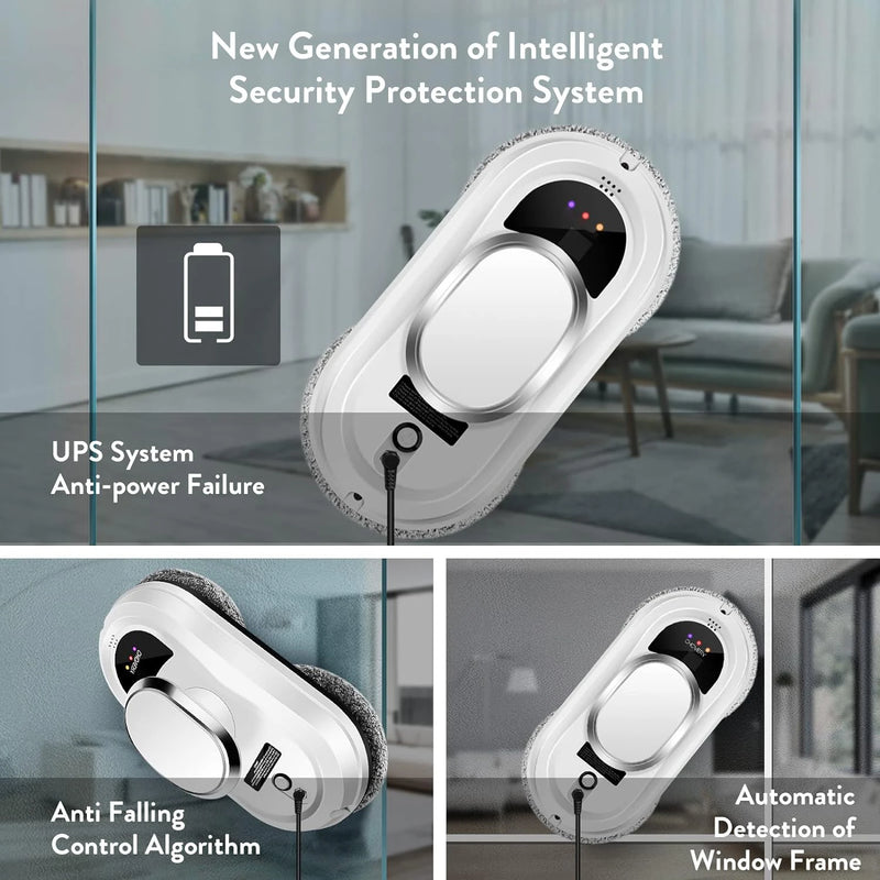 Intelligent Window Cleaning Robot Vacuum Cleaner Robot Window Cleaner Electric Glass limpiacristales Remote Control for Home