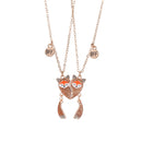 2 Pcs/Set Magnetism Best Friends Pendant Necklace for Women Rabbit Lover Broken Heart Clavicle Chain BFF Best Friends Jewelry