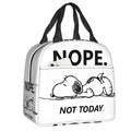 Custom Rock Tees Group Walk Snoopy Lunch Bag Women Cooler Thermal Insulated Lunch Boxes for Kids School