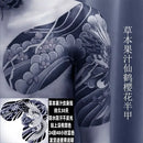 Herbal Dragon Temporary Tattoos for Women Man Arm Tattoo Art Waterproof Tattoo Lasting Japanese Sticker Tatuajes Temporales
