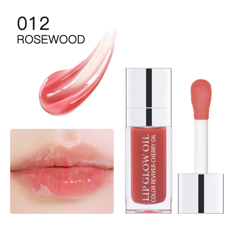 6ml Crystal Jelly Moisturizing Lip Oil Plumping Safety Lip Gloss Makeup Sexy Plump Hydrating Lip Glow Oil Tinted Lip Plumper