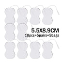20/10Pcs 5*5cm EMS Tens Electrodes for Muscle Stimulator Physiotherapy Therapy Machine Pads Slimming Massager Adhensive Gel Pad