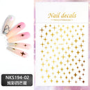 1 Pc Nail Strip Stickers Black/Gold/Rose Gold/Silver Metal Strip Tape Nail Art Adhesive DIY Foil Tips Nail Sticker Decals NK11