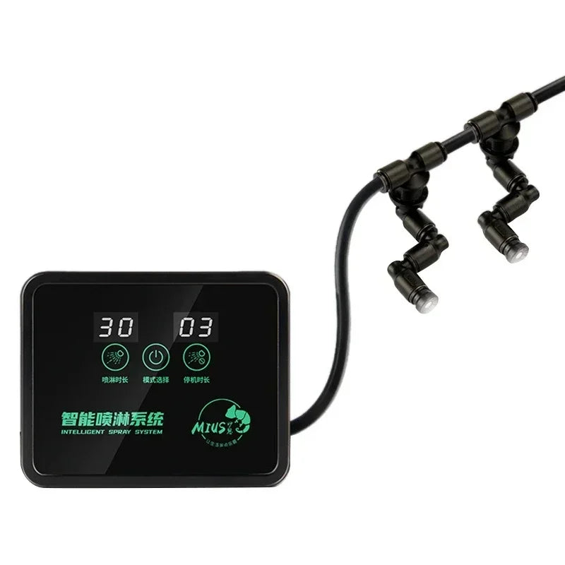 Reptile Intelligent Spray System Fogger Terrarium Humidifier Electronic Timer Automatic Mist Rain Forest Kit Control Sprinkler