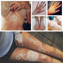 1PC Hanna Lace Tattoo Sticker White Silk Printing Waterproof Disposable Tattoo for Arm Sexy Bracelet