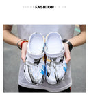 Summer Men Sandals Light EVA Men's Casual Shoes Hole Shoes Clogs Lovers Home Garden Outdoor Male Beach Flat Slippers Big Size 49