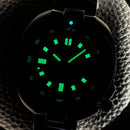 STEELDIVE SD1981 Steel Bezel Super Luminous AR Sapphire Glass NH35 Automatic 200m Waterproof Mens Dive Watch with Milled Clasp