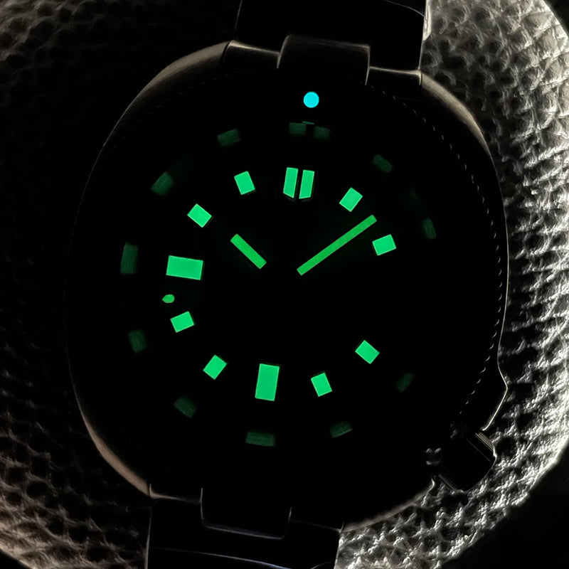 STEELDIVE SD1981 Steel Bezel Super Luminous AR Sapphire Glass NH35 Automatic 200m Waterproof Mens Dive Watch with Milled Clasp