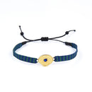 KKBEAD Tiny Beads Dainty Bracelet Handmade Fabric Rhinestone Evil Eye Bracelets for Women Colombia Jewelry Natural Pearl Pulsera