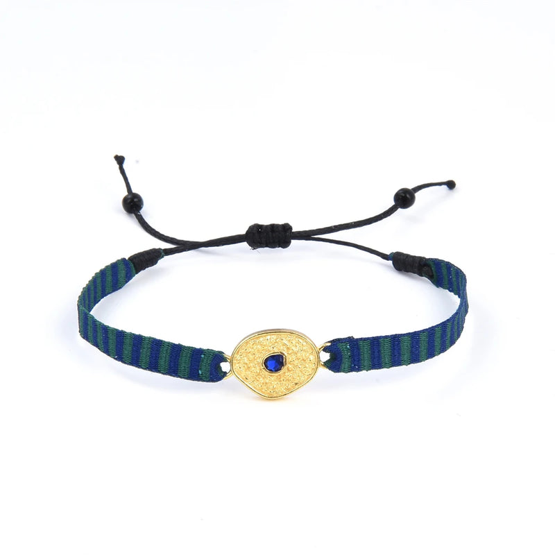 KKBEAD Tiny Beads Dainty Bracelet Handmade Fabric Rhinestone Evil Eye Bracelets for Women Colombia Jewelry Natural Pearl Pulsera