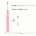 1 set of ultrasonic series electric toothbrushes -2 brush heads and battery ultrasonic toothbrushes