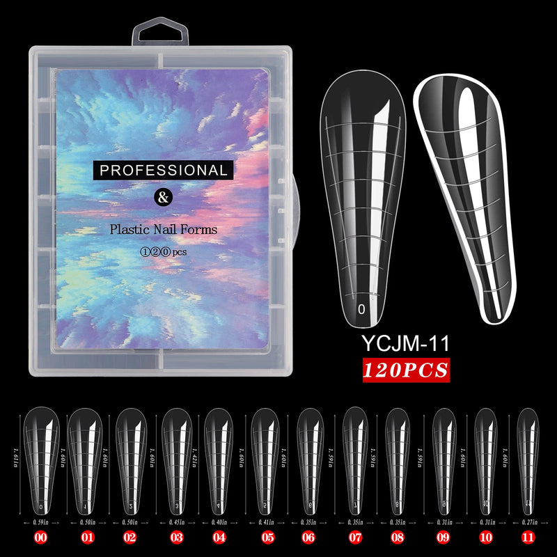 Extension False Nails Art Tips Acrylic Fake Finger Gel Polish Mold Sculpted Full Cover Press on Nails Manicures Accessories Tool