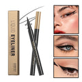 QIBEST Waterproof Black Eyeliner Long Lasting Quick Drying Easy To Color Liquid Eyeliner Non Smudging Smooth Eyeliner Pen Tools
