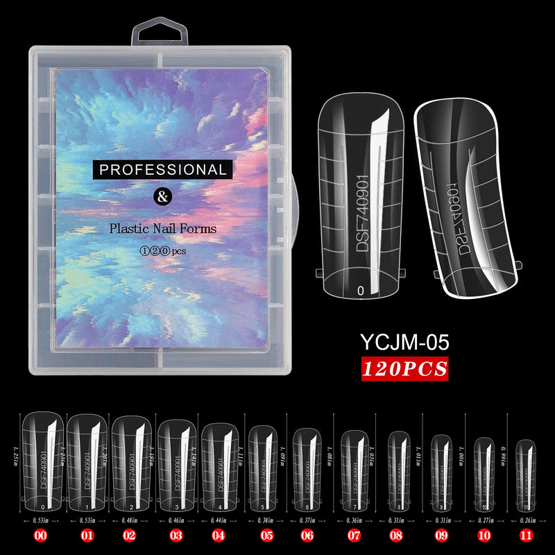 Extension False Nails Art Tips Acrylic Fake Finger Gel Polish Mold Sculpted Full Cover Press on Nails Manicures Accessories Tool