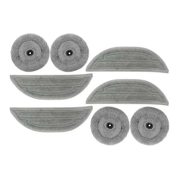 Microfibre Wipes Set for Roborock S8 MaxV Ultra Vibra Rise 3.0 Mopping System - Quick & Reusable & Washable