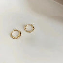 Trendy High-quality Twisted Hoop Earrings Geometric Metal Hip-hop Girl Minimalism Earrings Fashion Silver Color Designer Earring