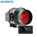 KCvents 4/6/8inch Exhaust Fan Ventilation Fan Inline Duct Fan EC Fresh Air Fan With Speed Control Suitable for greenhouses homes