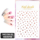1 Pc Nail Strip Stickers Black/Gold/Rose Gold/Silver Metal Strip Tape Nail Art Adhesive DIY Foil Tips Nail Sticker Decals NK11