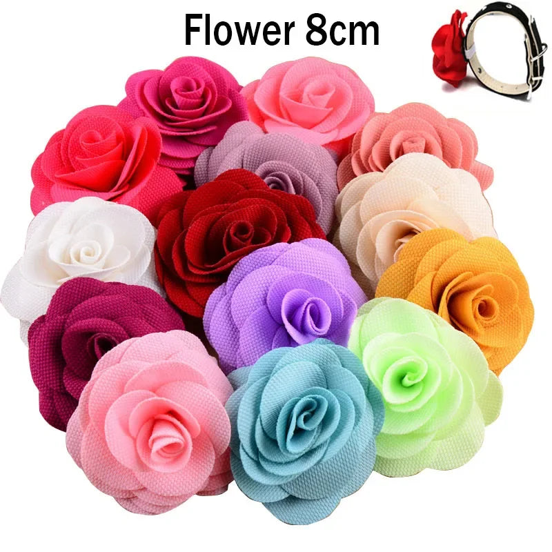 Bulk Flower-Collar Dog Accessories Dog Bow Tie Pet Dog Collar Accessories  Flower For Dog Collar Dog Flower Collar Accessory