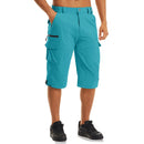MAGCOMSEN Summer Men's Shorts Quick-drying Lightweight with 7 Pockets Waterproof 3/4 Shorts for Fishing Hiking