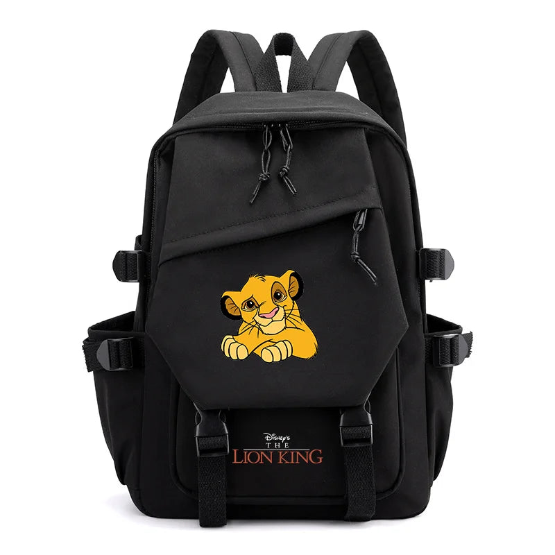 Disney The Lion King Simba Boys Girls Kids School Book Bags Women Bagpack Teenagers Travel Backpack Mochila Escolar