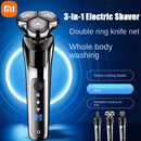 Xiaomi 3-in-1 Double Head 5000 Digital Display Head Electric Shaver Washable Rechargeable Brushless Men's Fast Charge Razor ﻿