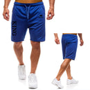 Men's Daily Casual Shorts ,Summer Jogging Workout Short Pants,Drawstring With Pockets ,KING printing,Thin Sports Running Shorts