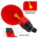 2 Pcs Automatic Chicken Fowl Bowl, Duck Goose Quail Water Feeder, Poultry Hen Coop Waterer Drinking Cups Easy Installation