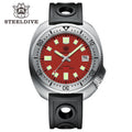 STEELDIVE SD1981 Steel Bezel Super Luminous AR Sapphire Glass NH35 Automatic 200m Waterproof Mens Dive Watch with Milled Clasp