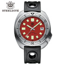 STEELDIVE SD1981 Steel Bezel Super Luminous AR Sapphire Glass NH35 Automatic 200m Waterproof Mens Dive Watch with Milled Clasp