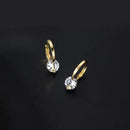 Hoop Earrings Silver 925 Sparkling 6.5mm 1CT Moissanite Earring With Certificate For Women Lovers' Wedding Jewelry Gift