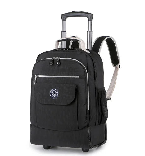 18 Inch Wheeled Backpacks for Laptop Waterproof Travel Trolley Backpack Large Capacity Men Trolley Bags Luggage Carry-on Bags