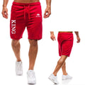 Men's Daily Casual Shorts ,Summer Jogging Workout Short Pants,Drawstring With Pockets ,KING printing,Thin Sports Running Shorts