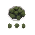 Kovict 14/17mm 10pcs Hexagon Silicone Beads For Jewelry Making Silicone Bead To Make Bracelets Necklace Making Accessories