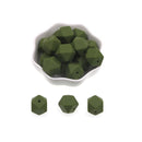 Kovict 14/17mm 10pcs Hexagon Silicone Beads For Jewelry Making Silicone Bead To Make Bracelets Necklace Making Accessories